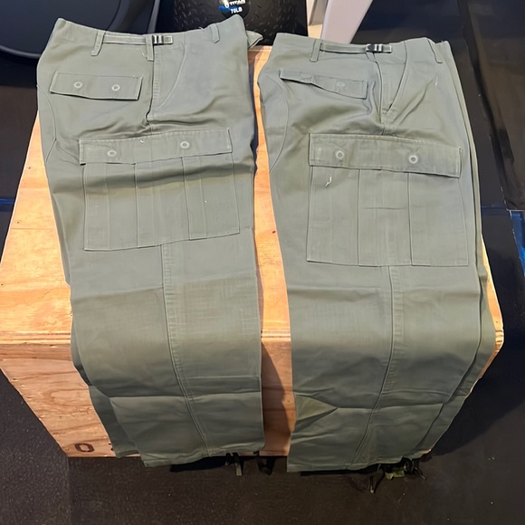 Tactical Mens Outdoor Rugged Relaxed Work Pants OD Green - Picture 3 of 9